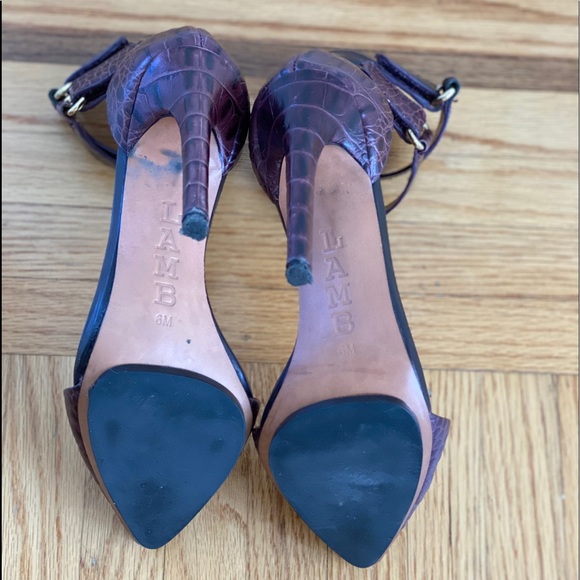 L.A.M.B ankle strap heels - Picture 3 of 3